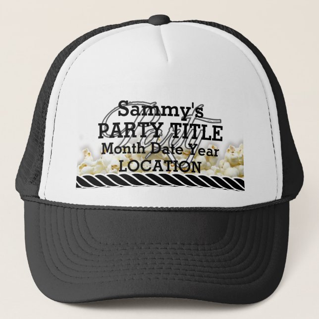 Casquette Parti pirate personnalisé (Devant)