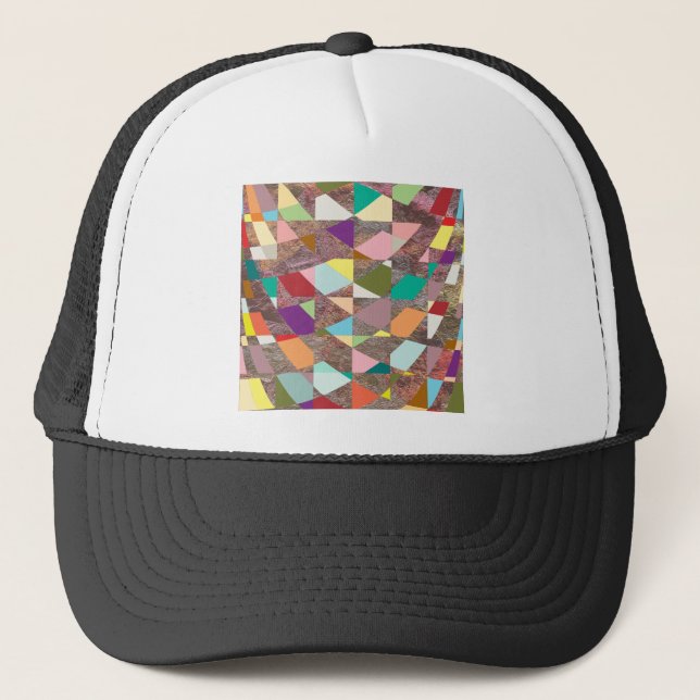 Casquette Parties scintillant de couleurs Abstraites (Devant)