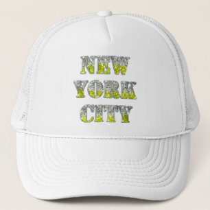 Casquette Parties scintillant d'or Silver de New York