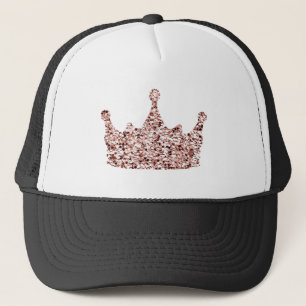 Casquette Parties scintillant Rose Gold Crown Clipart Queen 