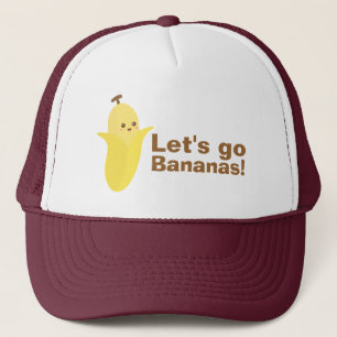 Casquette Partons des bananes avec cette banane mignonne et