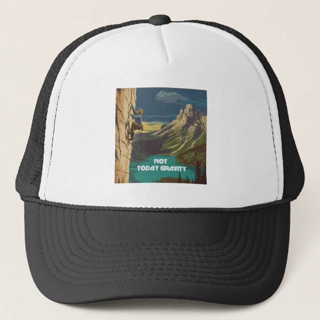 Casquette Pas aujourd'hui Gravité Escalade (Devant)