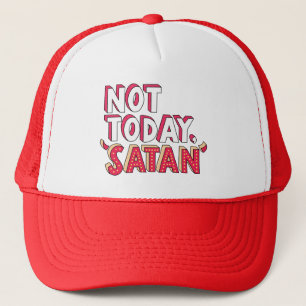 Casquette Pas aujourd'hui Satan Cartoon