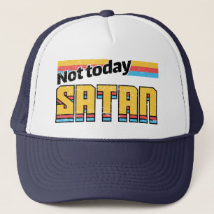Casquette Pas aujourd'hui Satan Retro