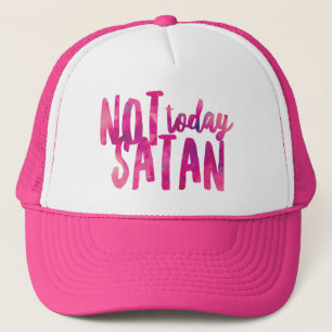 Casquette Pas aujourd'hui Satan Trucker Chapeau