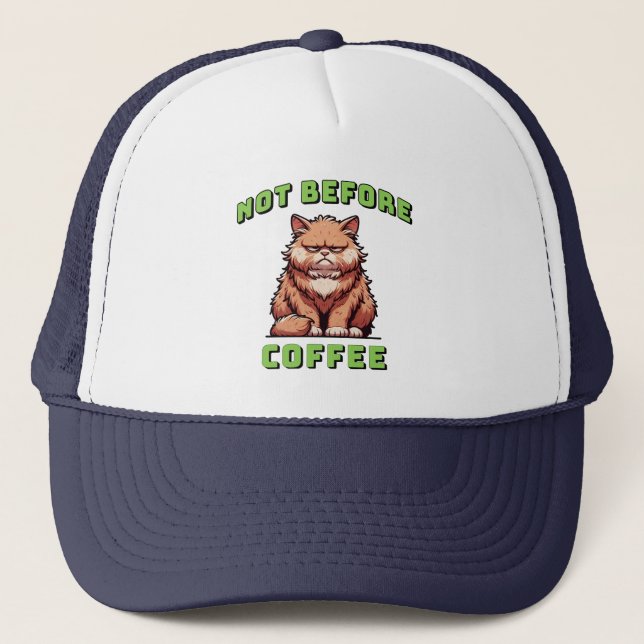 Casquette Pas avant le café (Devant)