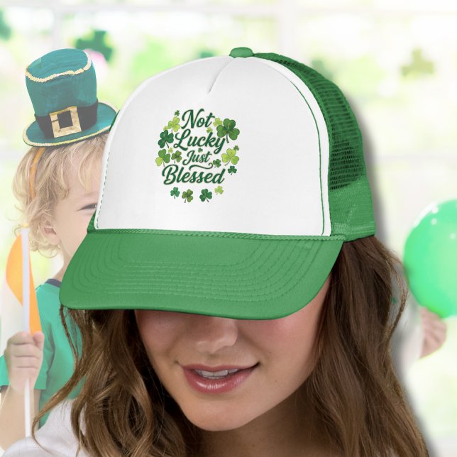 Casquette Pas chanceux, juste bénie Saint-Patrick catholique (Créateur téléchargé)
