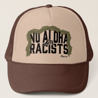 Casquette Pas d'Aloha pour les racistes [Noir] Chapeau de ca