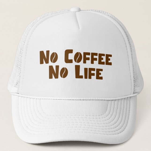 Casquette Pas de café Pas de vie (Devant)