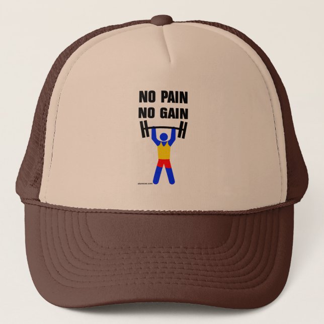 Casquette Pas de douleur ni gain (Devant)