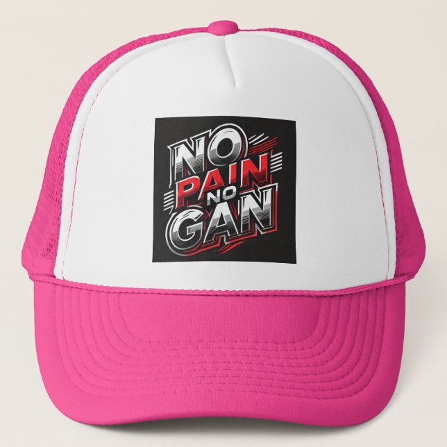 Casquette Pas de douleur ni gain (Devant)