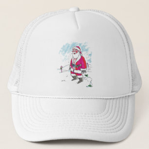 Casquette Pas de Ho Ho Ho chapeau de camionneur en mousse bl