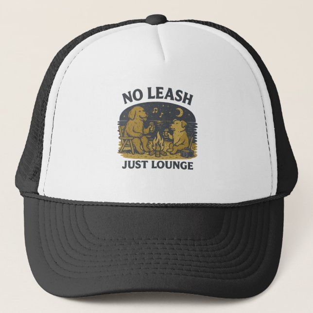 Casquette Pas de Leash Just Lounge | Plage de chiens de feu  (Devant)