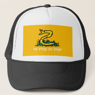 Casquette Pas de marche sur les mèmes de snek Gadsden SnekRi