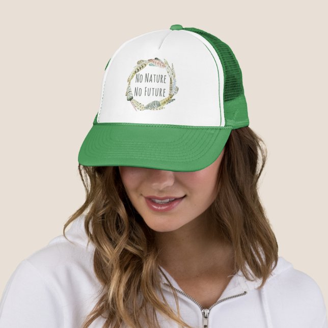 Casquette Pas de nature, pas d'avenir (En situation)