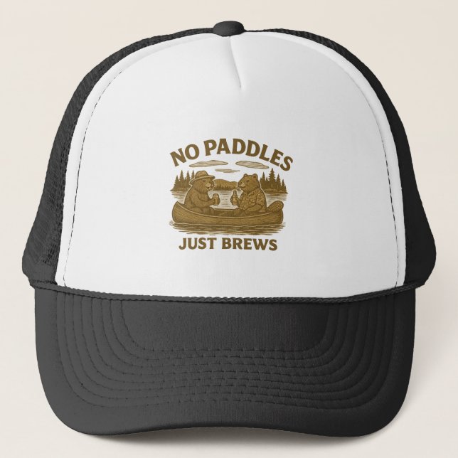 Casquette Pas de pagaies Il suffit de brasser | Beavers de c (Devant)
