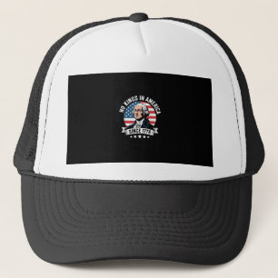 Casquette Pas de rois en Amérique depuis 1776, ambiance libe