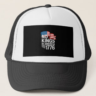 Casquette Pas de rois en Amérique depuis 1776 Protestation C