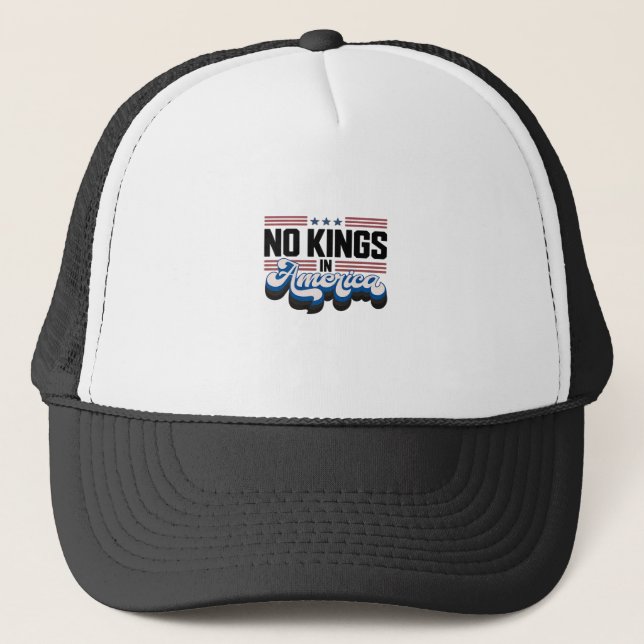 Casquette Pas de rois en Amérique USA Rétro Classique (Devant)