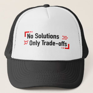 Casquette Pas de solutions seulement des compromis
