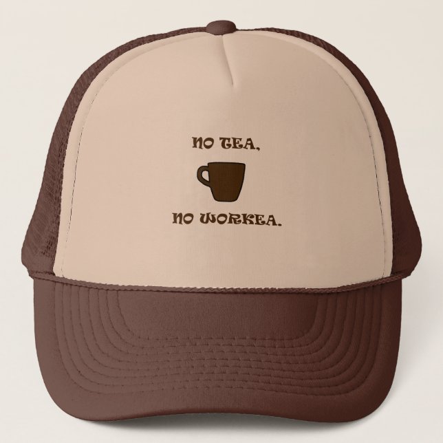 Casquette Pas de thé, pas de Workea (Devant)