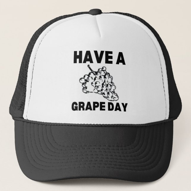 Casquette Passez une journée raisin (Devant)