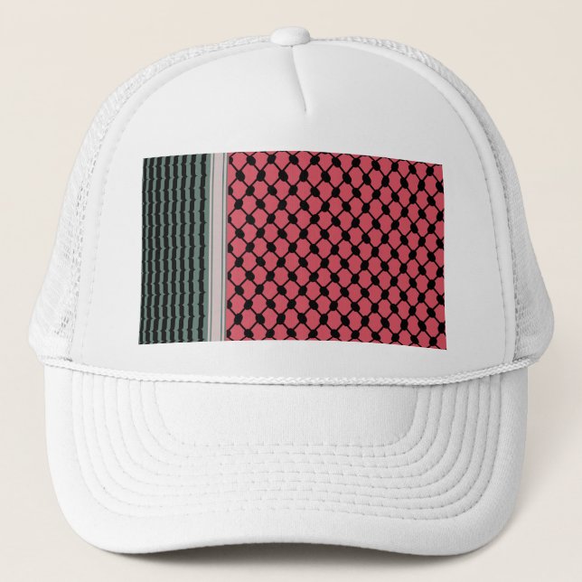 Casquette Pastèque palestinienne Hatta Keffiyeh Kufiya Folk (Devant)