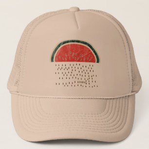 Casquette Pastèque pleuvant des graines