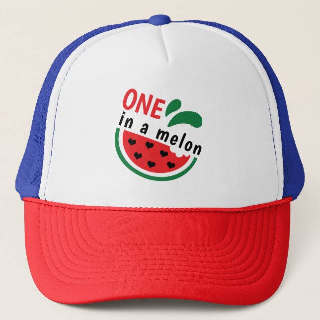 Casquette Pastèque sincère UN dans un melon (Devant)
