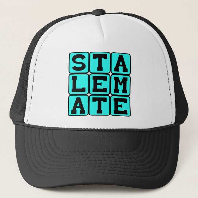 Casquette Pat, Blocage Concurrentiel aux Échecs (Devant)