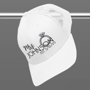 Casquette Patch brodé de Mme Faux Ring mariée