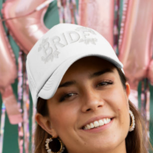 Casquette Patch Faux Brodé Mariée