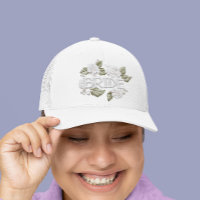 Patch Fleur Faux Pearl Brodé