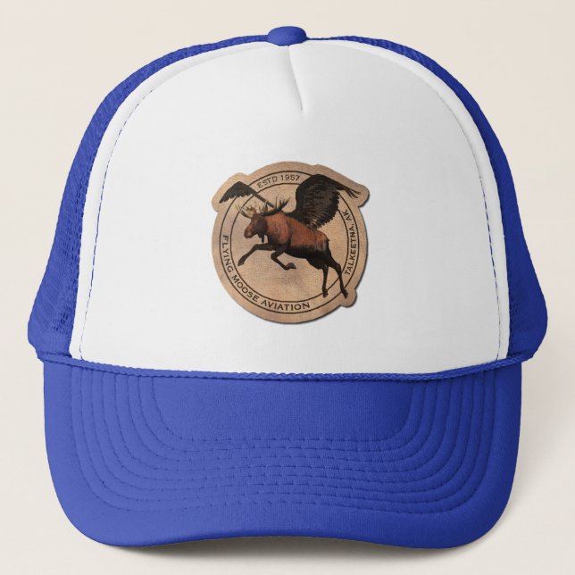 Casquette Patch Flying Moose Aviation (Devant)
