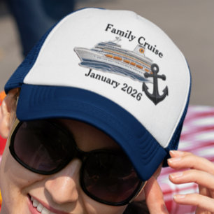 Casquette Patches Faux personnalisées Family Cruise Ship