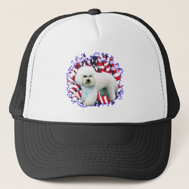 Casquette Patriote de Bichon Frise (Devant)