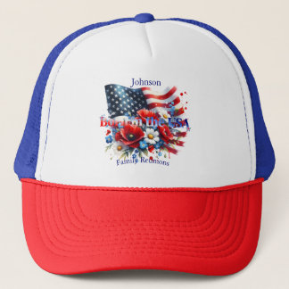 Casquette Patriotic Born in the USA Personalizable Family