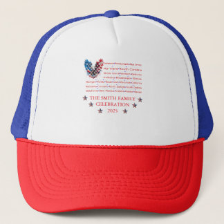 Casquette Patriotic Family Hat – Custom Eagle & State Names