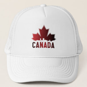 Casquette Patriotique de feuille d'érable rayée du Canada