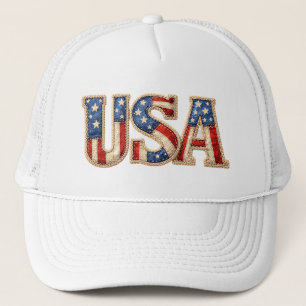 Casquette Patriotique USA Étoiles et Bandes