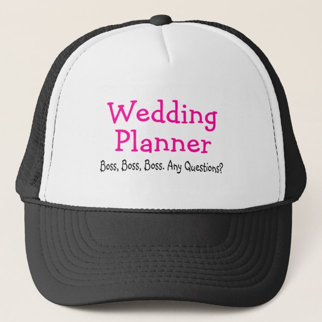 Casquette Patron de wedding planner (Devant)