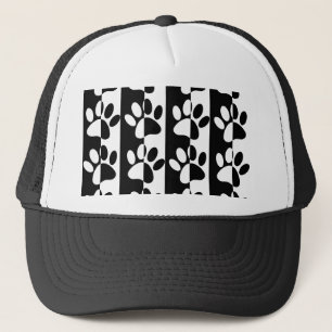 Casquette Patrouilles Et Rayures De Chien Noir Et Blanc