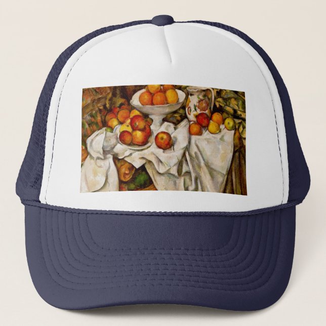 Casquette Paul Cezanne Pommes Oranges Impressionnisme (Devant)