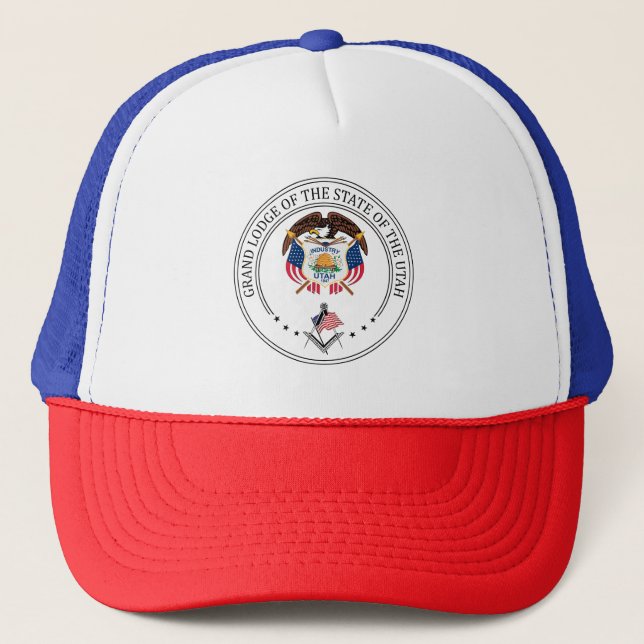 Casquette Pavillon de franc-maçonnerie de l'Etat de l'Utah (Devant)