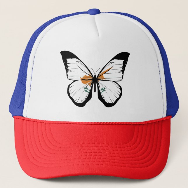 Casquette Pavillon papillon de Chypre (Devant)