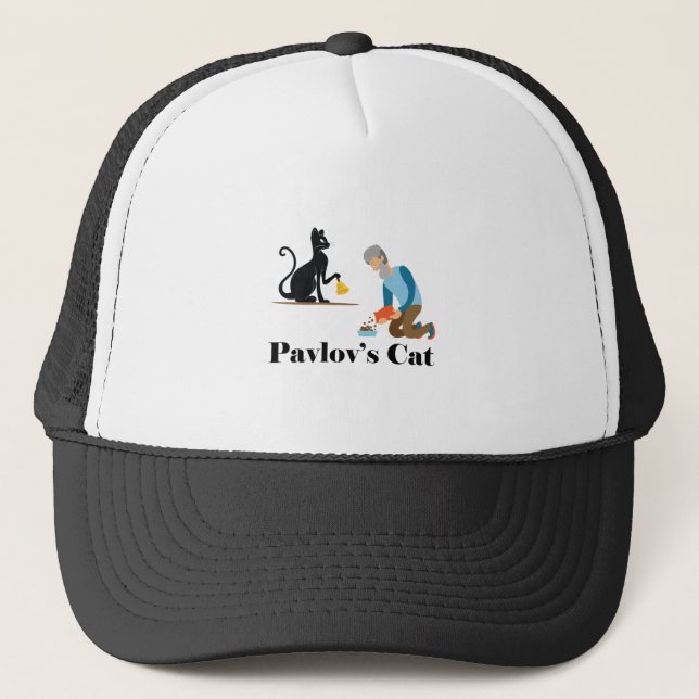 Casquette Pavlov's Cat Funny Psychology (Devant)