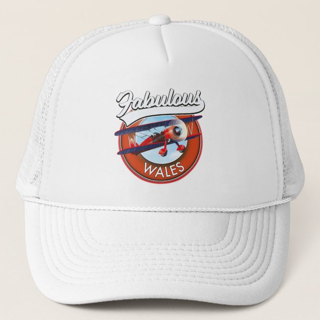 Casquette Pays de Galles fabuleux patch rétro de voyage (Devant)