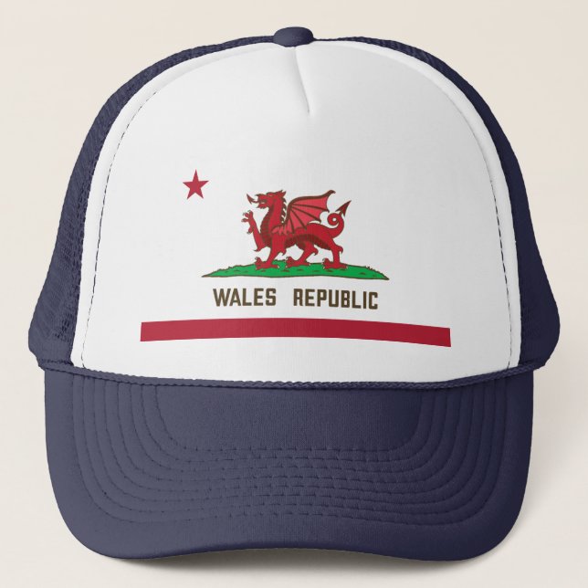 Casquette Pays de Galles République Drapeau de dragon Pride  (Devant)