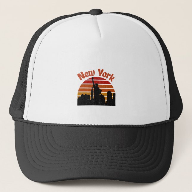 Casquette Paysage Rétro de New York (Devant)