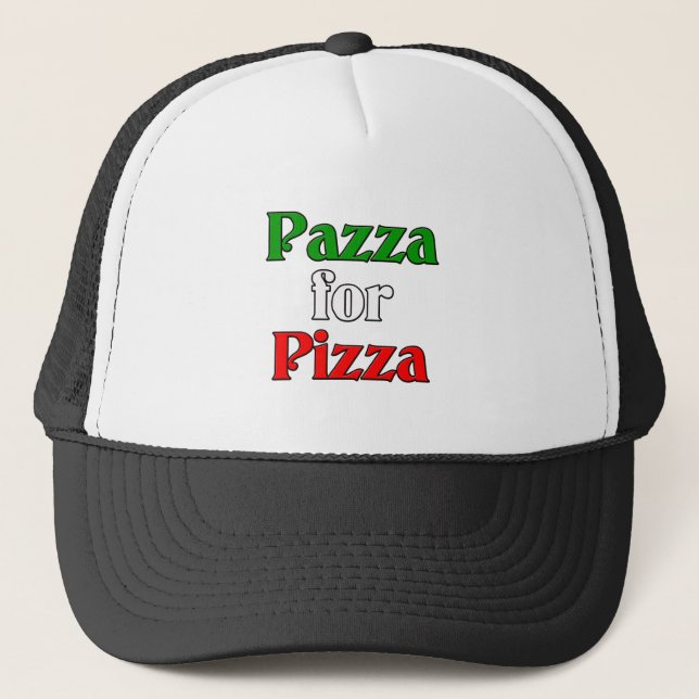 Casquette Pazza pour la pizza (Devant)